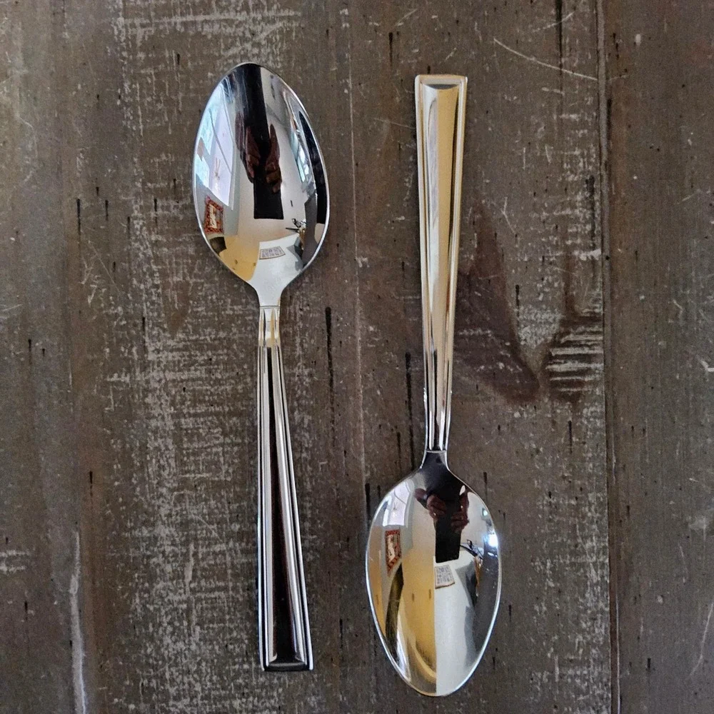Gorham Marabella Large Spoons Set of 4 Stainless Steel 18/8 Flatware MCM